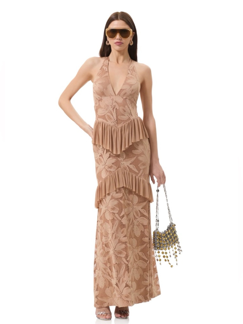 NWT AFRM Athens Crochet Lace Dress